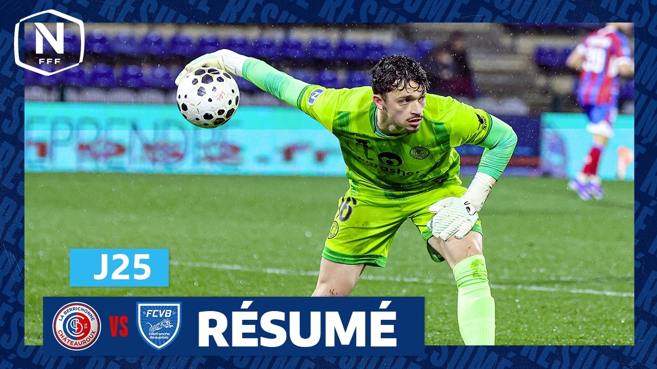 Châteauroux vs Villefranche Beaujolais Highlights