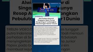 Alwi Farhan Bangkit dan Tumbangkan Pemain Ranking 1 Dunia, Shi Yu Qi di Singapore Open 2026