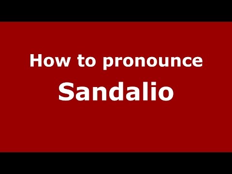 How to pronounce Sandalio (Spanish/Argentina) - PronounceNames.com