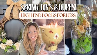 SPRING DIYS AND DUPES! | HIGH END DUPES | POTTERY BARN AND ANTHROPOLOGIE DUPES FOR HOME DECOR