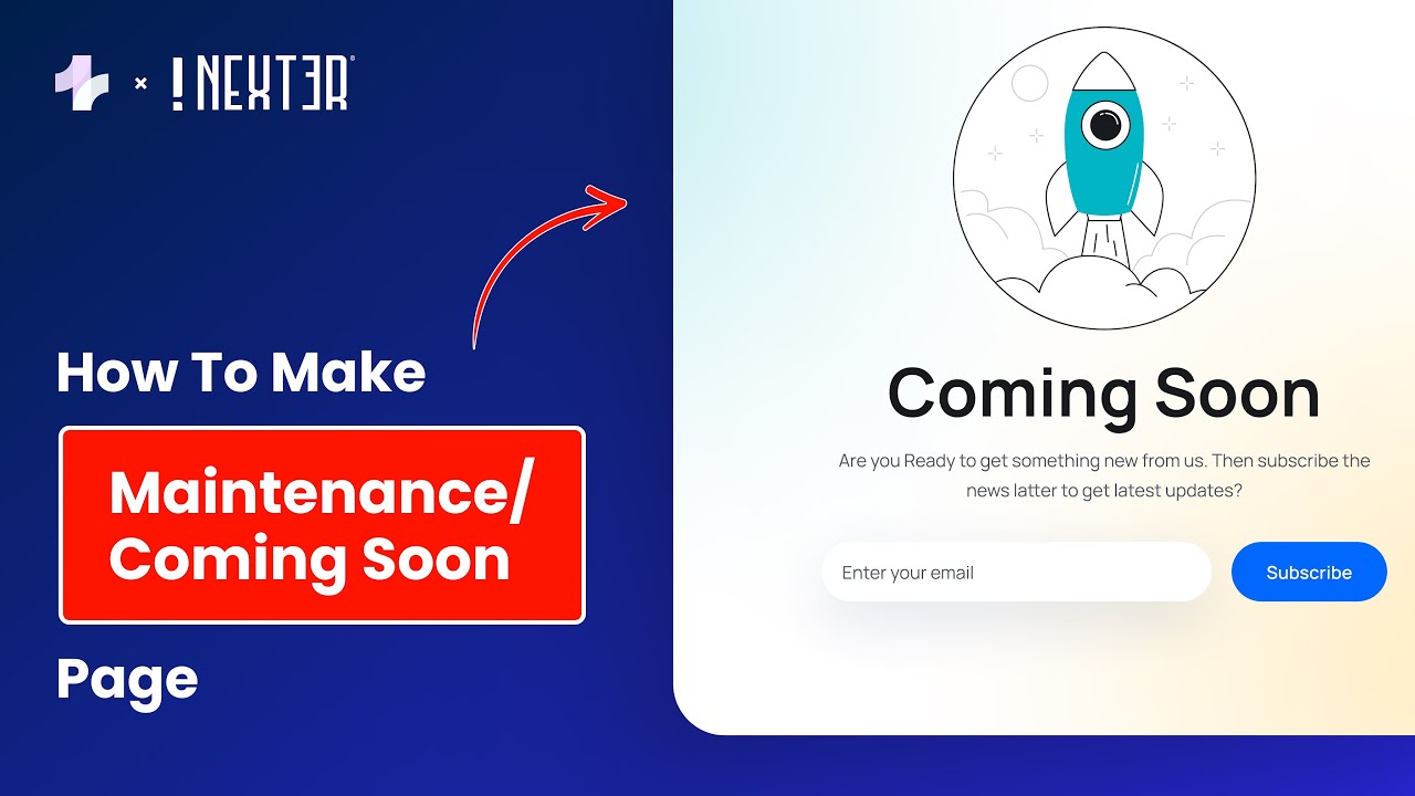 Make FREE Maintenance Mode or Coming Soon Page in WordPress | Nexter WP Theme