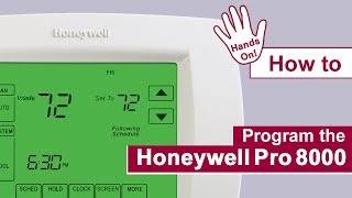 How to program the Honeywell Pro 8000 Thermostat