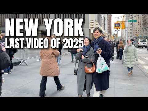 NEW YORK CITY Walking Tour [4K] - Last Video of 2025 - NEW YORK MIDTOWN