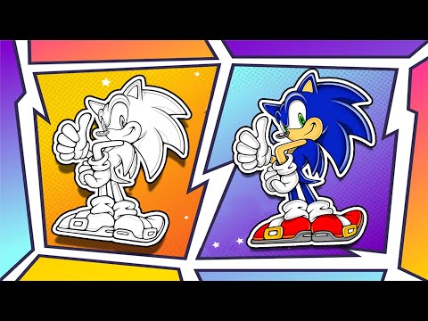 Super Sonic Coloring Pages | Super Sonic Boyama | Alan Walker - Fade [COPYRIGHTED NCS Release]