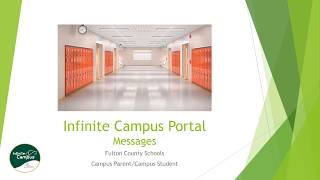 FCS Campus Parent Portal Message Center menu option