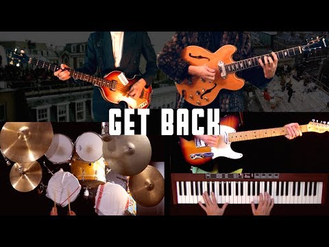 Get Back - Instrumental Cover - Guitars, Bass, Drums and Piano/Rhodes Video