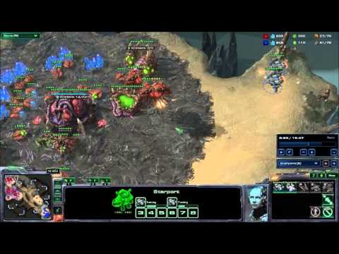 Starcraft 2 Heart of the Swarm TvZ feat. Vikings, Hellbats and Marines