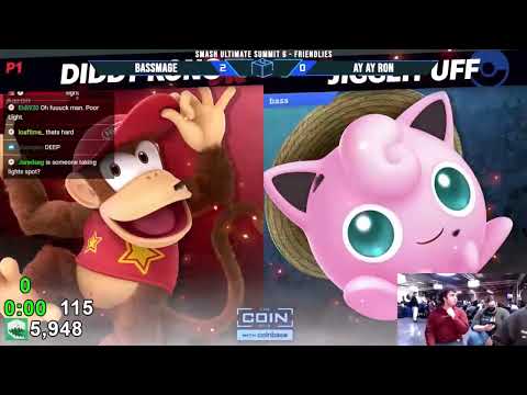 Aaron (Diddy Kong, Cloud) vs Bassmage (Jigglypuff, Fox) - Ultimate Summit 6 Friendlies | 22 Mar '23