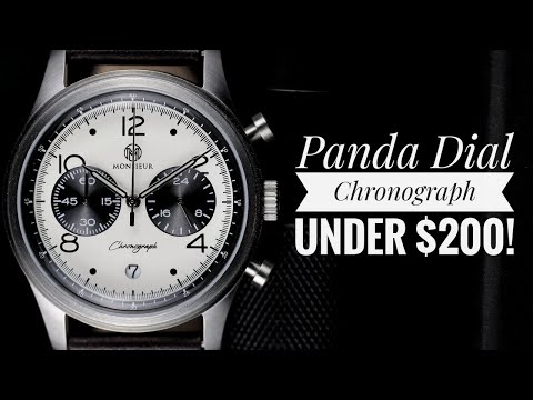 $200 Panda Dial Chronograph by Monsieur Watches