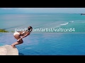 An Active Young Woman In A Swimsuit Dives Into The Pool And Splashes Glassy Water Girl Jumping Into