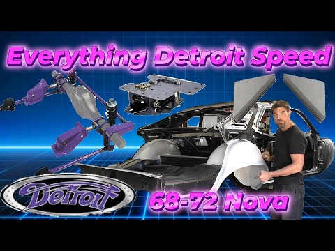 Everything Detroit Speed for rear 68-72 Nova Mini Tub Quadralink Trunk Closeouts and spring doubler
