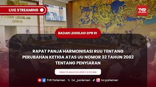 BALEG DPR RI RAPAT PANJA HARMONISASI RUU TENTANG PENYIARAN