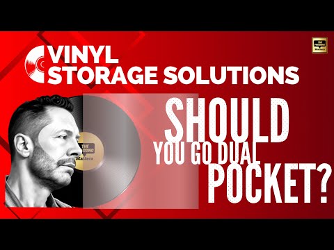 Vinyl Storage Solutions Outer Sleeves - Dual Pocket Demonstration