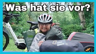 Test Zeltaufbau und Vorstellung Equipment für die Radreise 2024 mit E-Bike u Anhänger