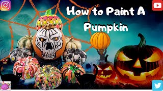 How to Paint A Pumpkin #mrsmithsartroom4kids #pumpkinart #halloween #nationalpumpkinday