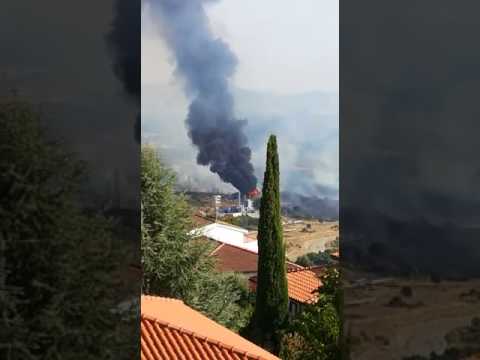 Incendio centrale Enel Valdicecina 3 agosto 2017