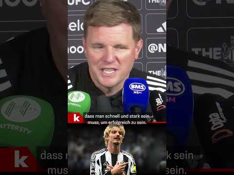 Newcastle-Trainer Howe lobt Woltemade: "Brillantes Beispiel" #shorts