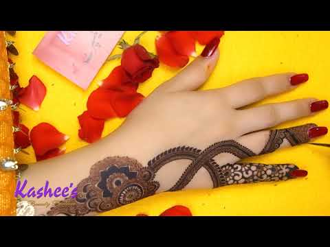 stylish mehndi design for festivals by kashees beauty parlor