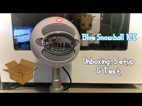 Blue Snowball Ice Mic - Unboxing, Setup & Test!