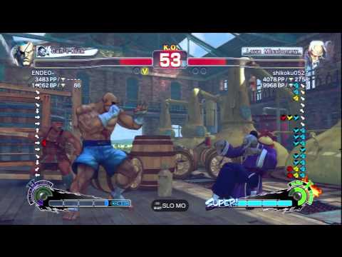 ENDEO- [Sagat] Vs shikoku0527 [Gen] SSF4 AE Japanese Online Ranked Matches - PSN