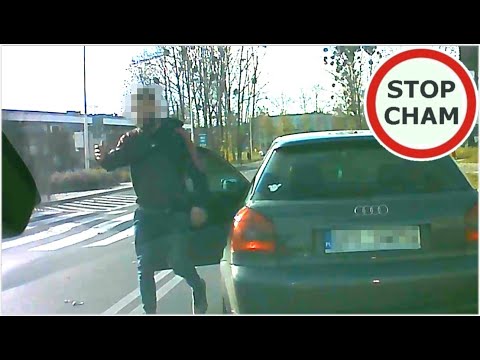 Klakson jak płachta na byka na kierowce Audi #716 Wasze Filmy