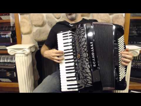 SCANAIRISHBK - NEW Black Scandalli Air I S Piano Accordion LMMH 41 120 $4999