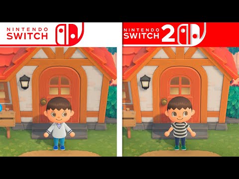Animal Crossing: New Horizons | Switch VS Switch 2 | Graphics Comparison