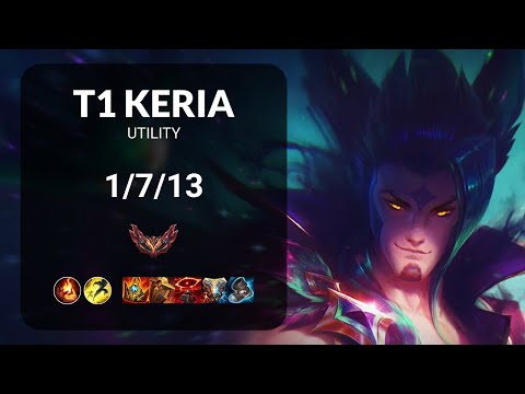 T1 Keria Rakan vs Janna UTILITY - KR GRANDMASTER Patch 13.12