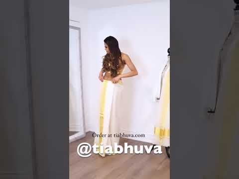 How to set mundu | Onam Saree Look | #shorts