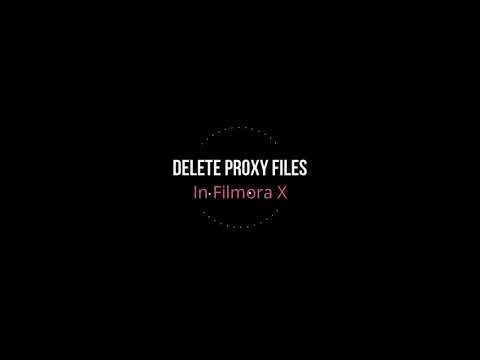 Delete PROXY Files Filmora X | 'How To' | Free Up Space On Hard Drive