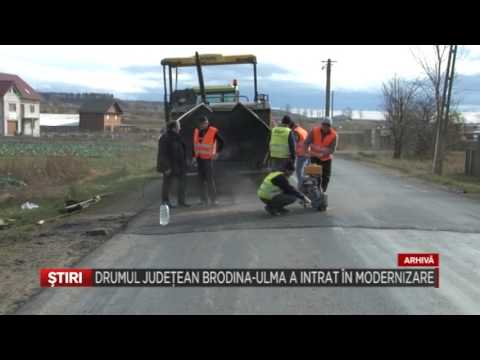 Drumul judetean Brodina Ulma a intrat in modernizare