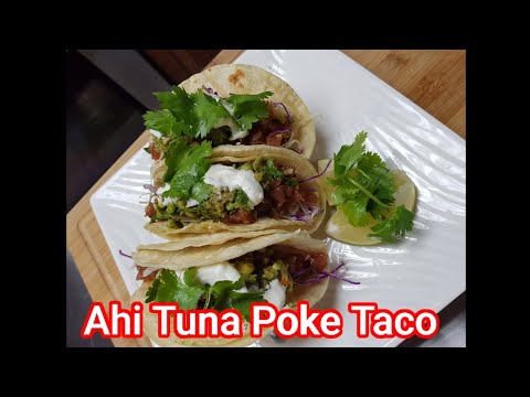 How To Make Ahi Tuna Poke Taco/Hawaiian Inspired Recipe/ Onolicious