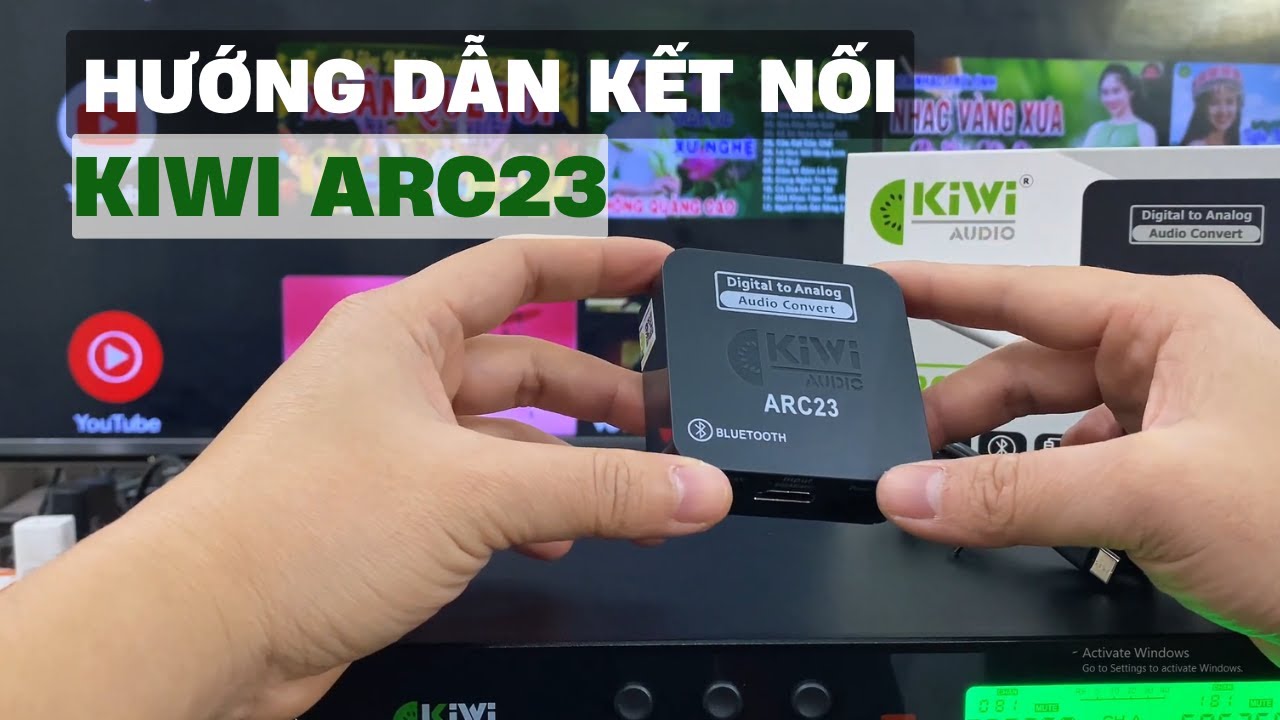Hướng dẫn các cách kết nối sử dụng bộ chuyển đổi âm thanh Kiwi ARC23, thao tác đơn giản