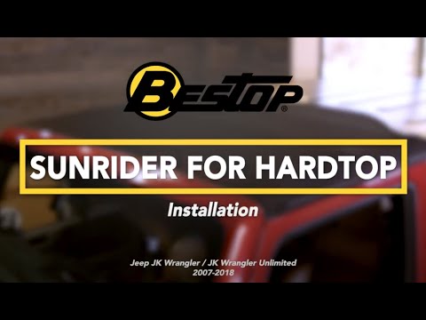 Sunrider for Hardtop for JK Wrangler Installation (2007-2018)