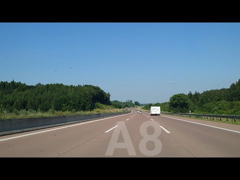 A8 Ulm - Augsburg Ost #augsburg #bayern 4k Driving Tour #a8 #highway #autobahn