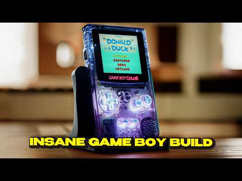 Fully Custom Game Boy Color Build - WIRELESS CHARGE your GBC