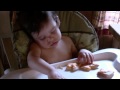 Gabriel Falling Asleep Eating His Dinner