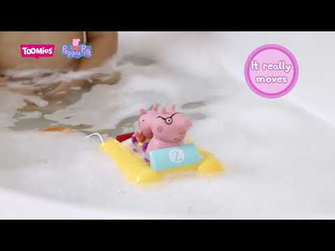 Іграшки для ванни Свинка Пеппа, тато Свин та катамаран Toomies Tomy / TOMY Toomies Peppa Pig Pull & Go Pedalo - фото 1 - id-p2742839704