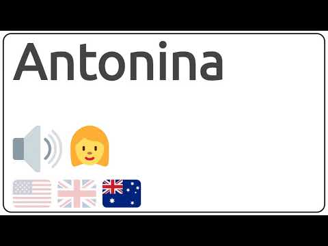 How to pronounce Antonina in english?