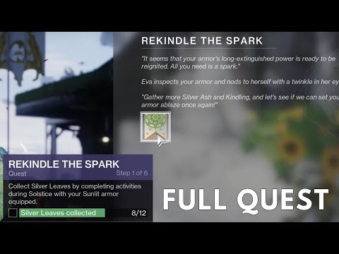 Rekindle The Spark Full Quest | Destiny 2 Solstice (2023)