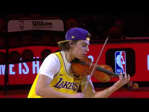 Can't Stop Us Now - Pitbull - Zac Brown - Giovanni Mazza Violin - Laker Girls - Halftime 2023