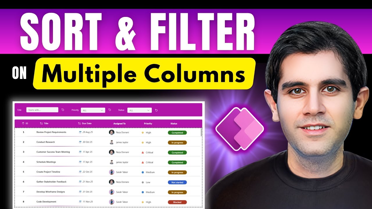 How to Sort & Filter Like a Pro in Power Apps (Multiple Columns + Delegation Tips)