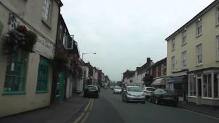 preview picture of video 'Driving Along Worcester Road, High Street & Broad Street, Pershore, Worcestershire, England'