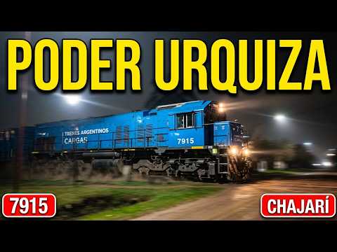 ¡PASO TREMENDO! Locomotora 7915 Ferrocarril Urquiza Trenes Argentinos 28-07-2026