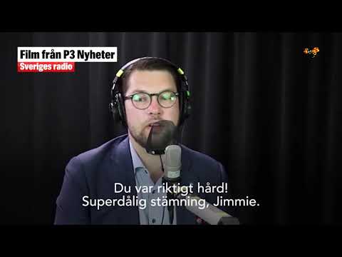 Åkessons ilska i Morgonpasset i P3 - se filmen från studion