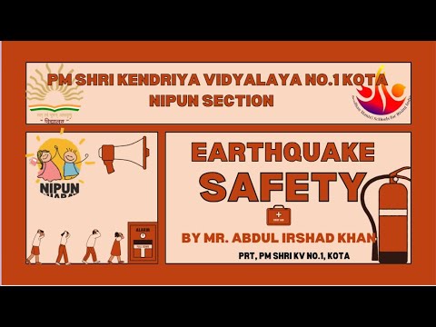 प्राइमरी क्लास के स्टूडेंट्स की भूकंप से रक्षा का पूर्वाभ्यास