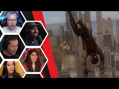 Lets Player's Reaction To The Amazing Scene Of Miles Getting Thrown - Spiderman 2