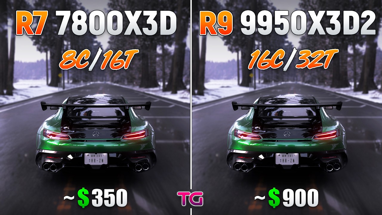 Ryzen 7 7800X3D vs Ryzen 9 9950X3D2 - How Big is the Difference?