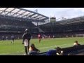 Chelsea vs Man United FA Cup 6th round final whistle 1-0 1/4/13 fan view