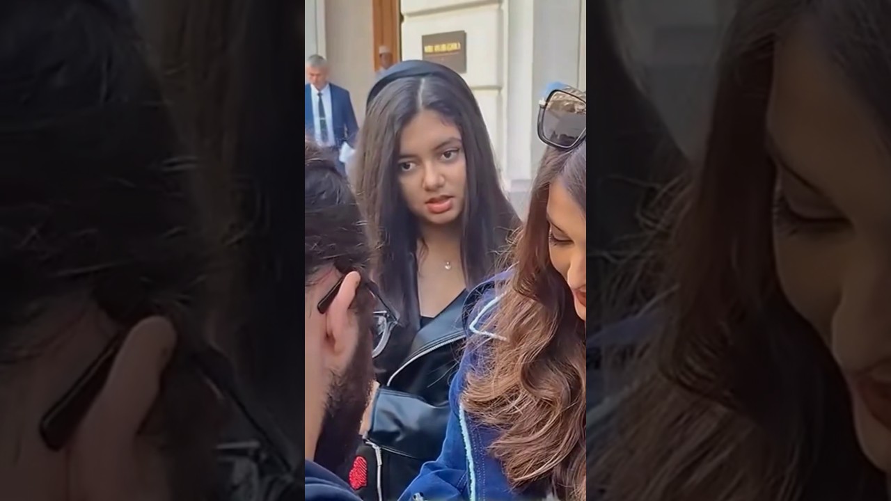 Aishwarya Rai Bachchan daughter Aaradhya Bachchan beautiful look shorts video